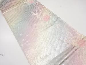 アンティーク　花束模様織り出し袋帯（材料）